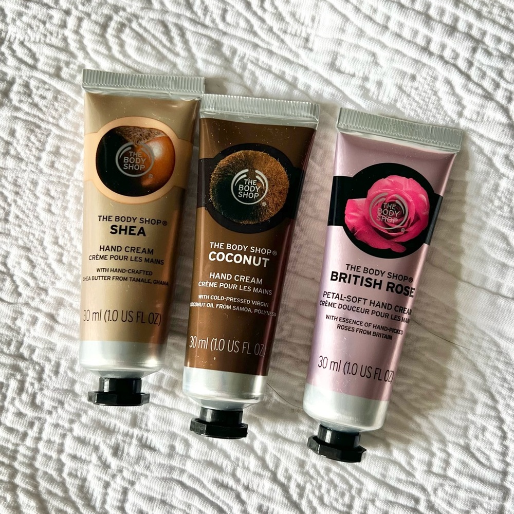 Set of Three Body Shop Hand Creams